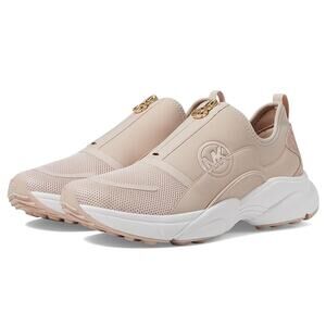 NWT Michael Kors women Sami Scuba and Mesh Zip-up Trainer Pink-Size 9.5